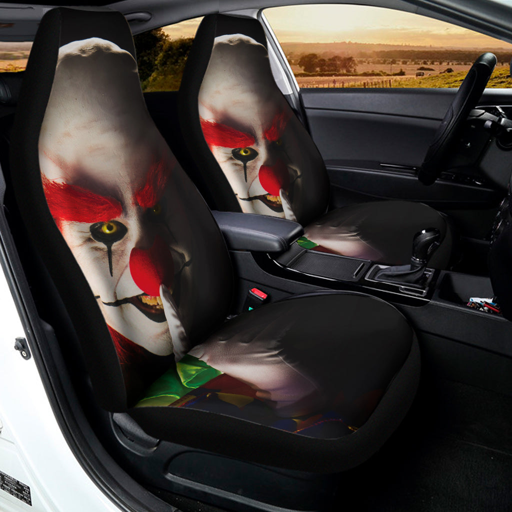Halloween Smiling Clown Print Universal Fit Car Seat Covers