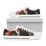 Halloween Smiling Clown Print White Low Top Shoes