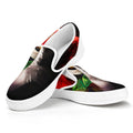 Halloween Smiling Clown Print White Slip On Sneakers