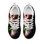 Halloween Smiling Clown Print White Sneakers