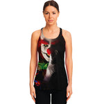 Halloween Smiling Clown Print Women's Racerback Tank Top