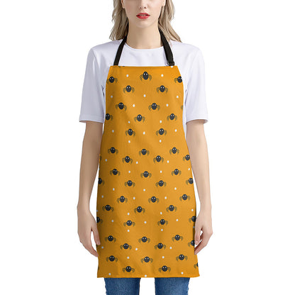 Halloween Spider Pattern Print Apron