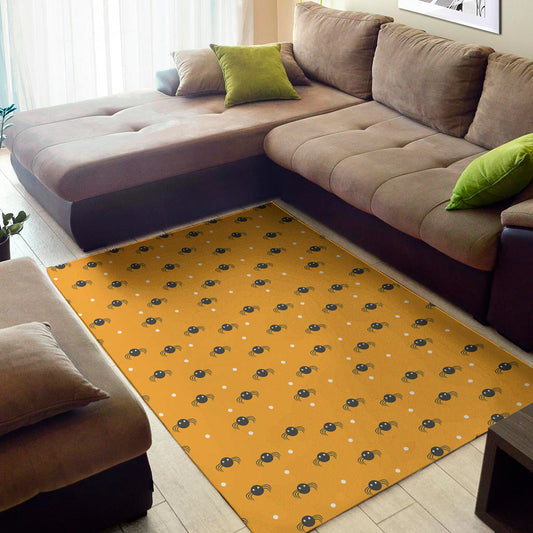 Halloween Spider Pattern Print Area Rug
