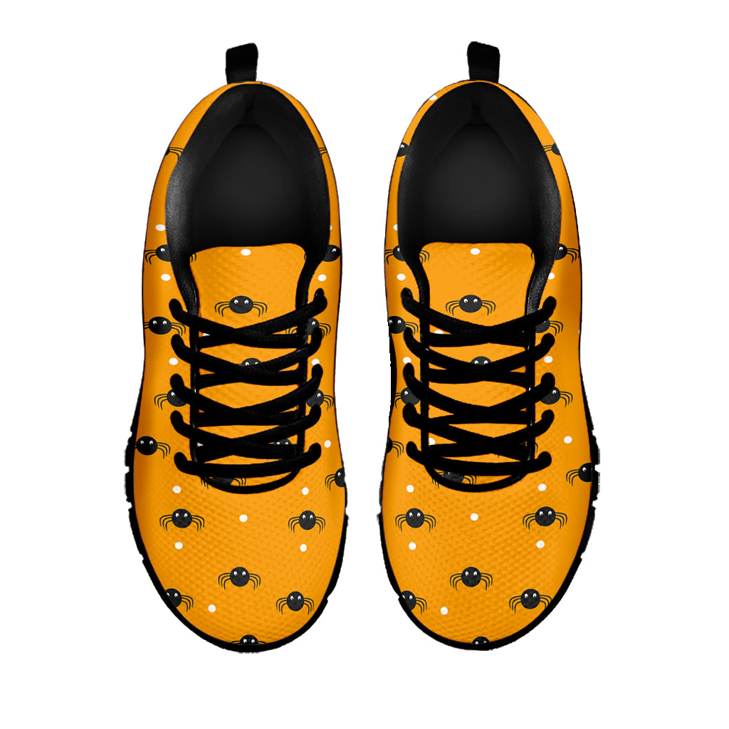 Halloween Spider Pattern Print Black Sneakers
