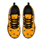 Halloween Spider Pattern Print Black Sneakers