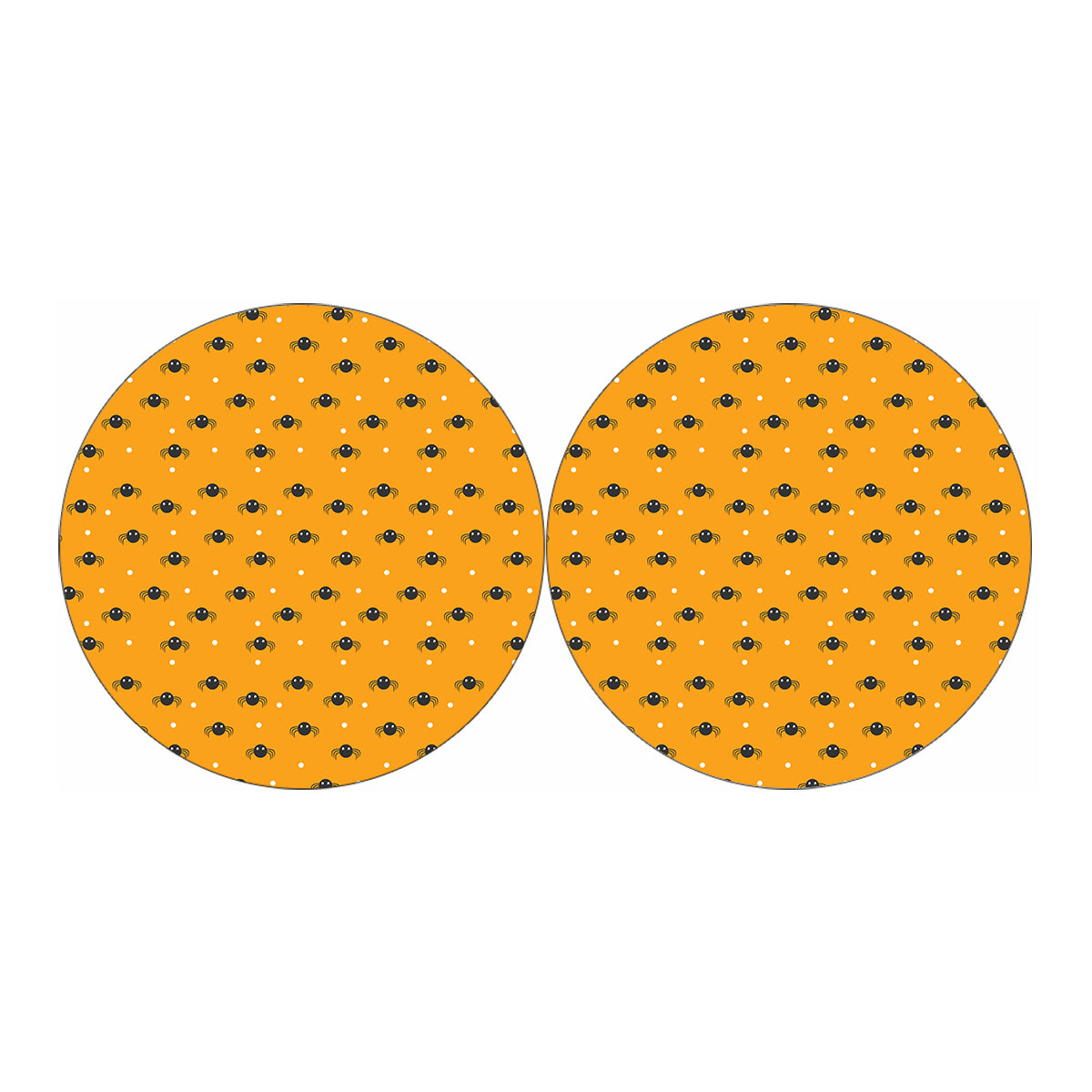 Halloween Spider Pattern Print Car Coasters