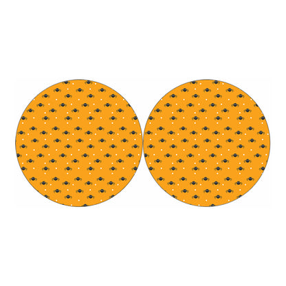 Halloween Spider Pattern Print Car Coasters