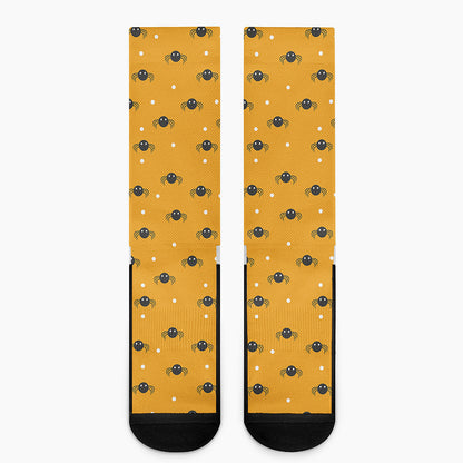 Halloween Spider Pattern Print Crew Socks