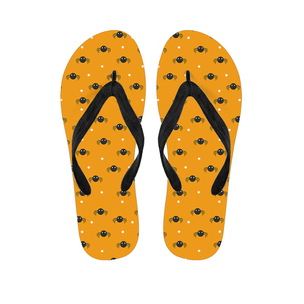 Halloween Spider Pattern Print Flip Flops