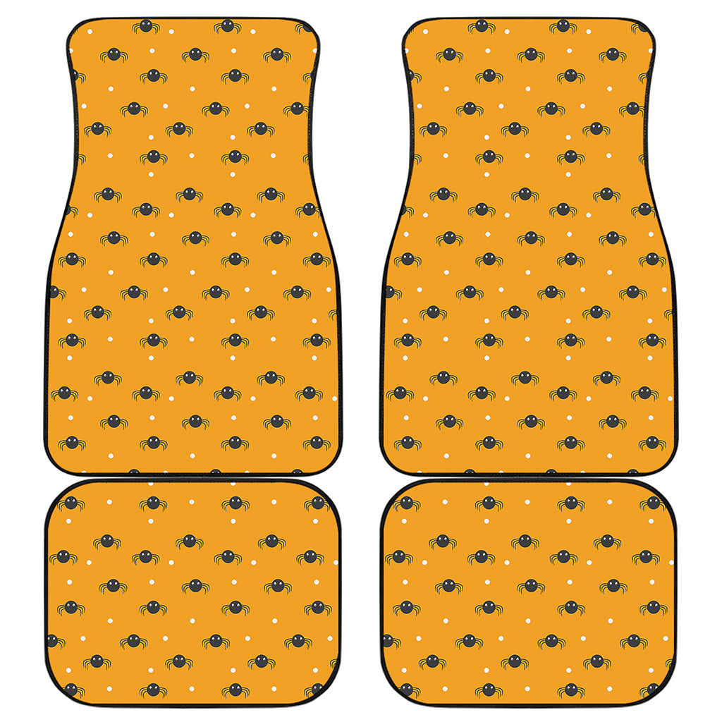 Halloween Spider Pattern Print Front and Back Car Floor Mats