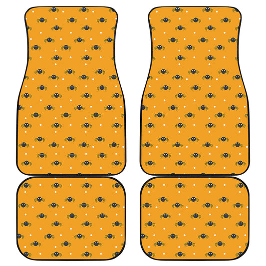 Halloween Spider Pattern Print Front and Back Car Floor Mats