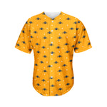 Halloween Spider Pattern Print Men's Baseball Jersey