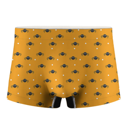 Halloween Spider Pattern Print Men's Boxer Briefs