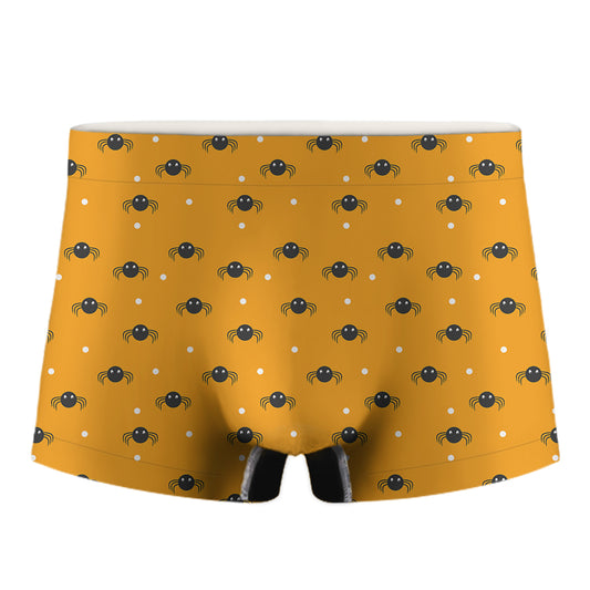 Halloween Spider Pattern Print Men's Boxer Briefs