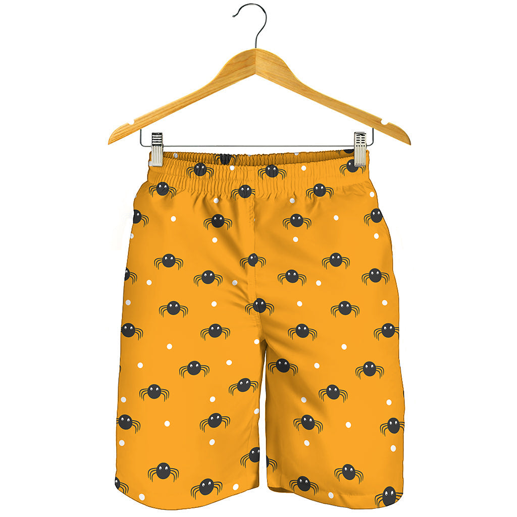 Halloween Spider Pattern Print Men's Shorts