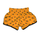 Halloween Spider Pattern Print Muay Thai Boxing Shorts