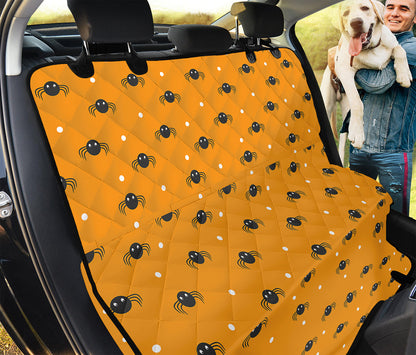 Halloween Spider Pattern Print Pet Car Back Seat Cover