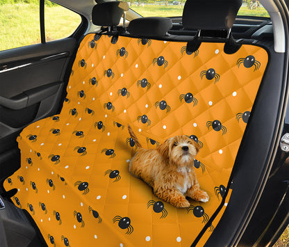 Halloween Spider Pattern Print Pet Car Back Seat Cover