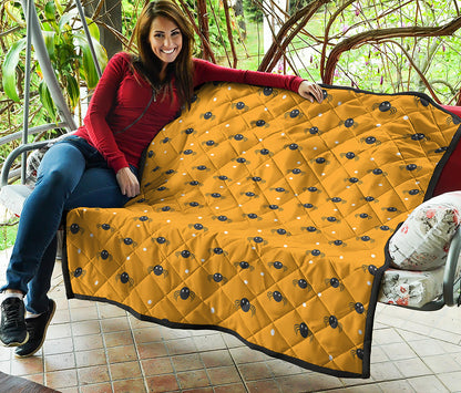 Halloween Spider Pattern Print Quilt