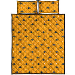 Halloween Spider Pattern Print Quilt Bed Set