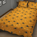 Halloween Spider Pattern Print Quilt Bed Set