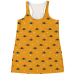 Halloween Spider Pattern Print Women's Racerback Tank Top