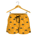 Halloween Spider Pattern Print Women's Shorts