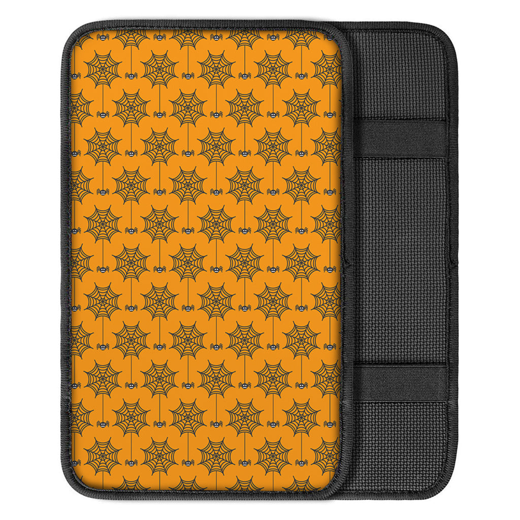 Halloween Spider Web Pattern Print Car Center Console Cover