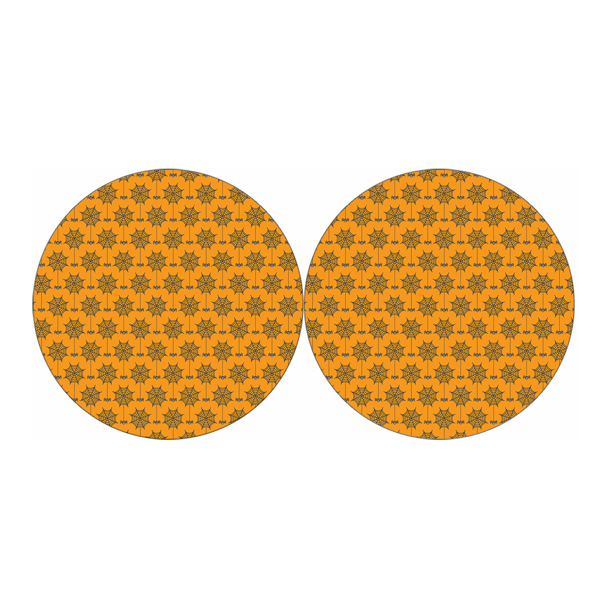 Halloween Spider Web Pattern Print Car Coasters