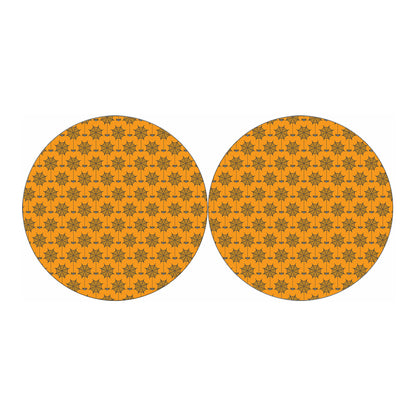 Halloween Spider Web Pattern Print Car Coasters