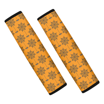 Halloween Spider Web Pattern Print Car Seat Belt Covers
