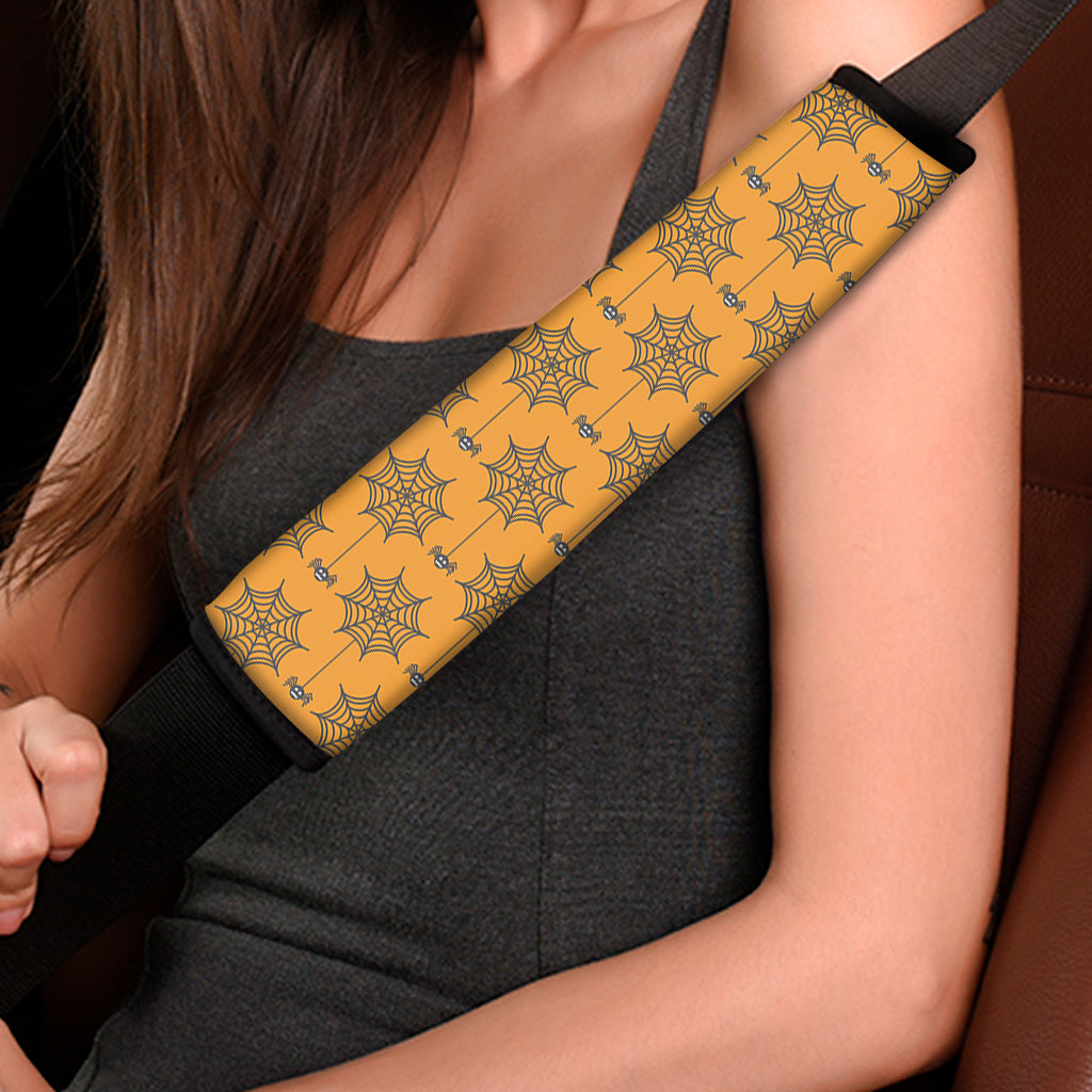 Halloween Spider Web Pattern Print Car Seat Belt Covers