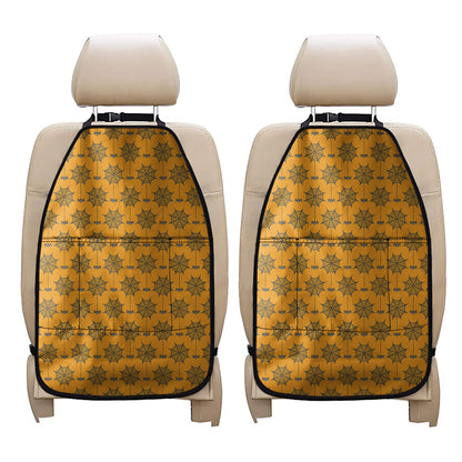 Halloween Spider Web Pattern Print Car Seat Organizers