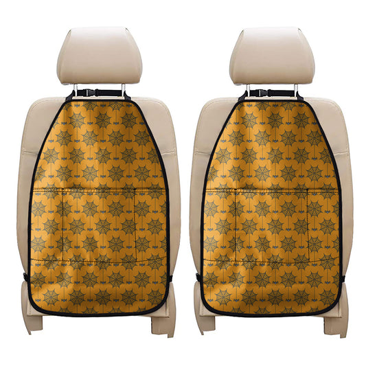 Halloween Spider Web Pattern Print Car Seat Organizers