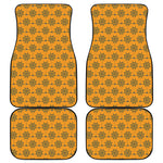 Halloween Spider Web Pattern Print Front and Back Car Floor Mats