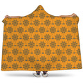 Halloween Spider Web Pattern Print Hooded Blanket
