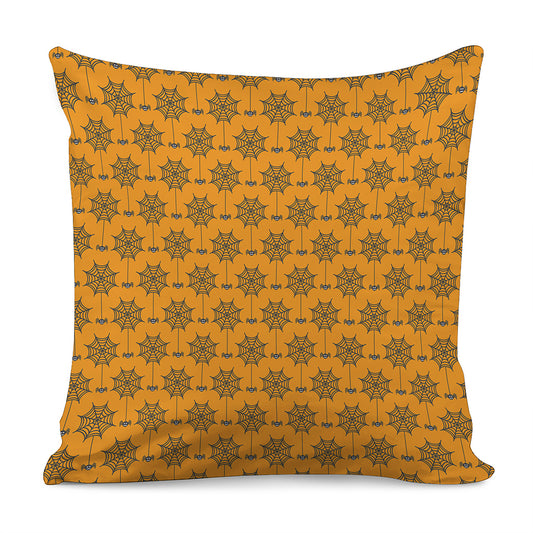 Halloween Spider Web Pattern Print Pillow Cover