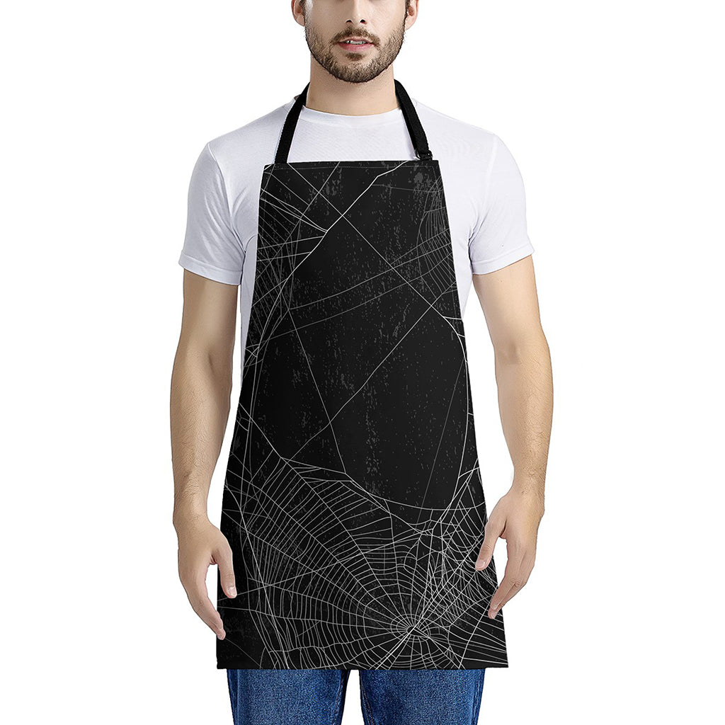 Halloween Spider Web Print Apron