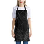 Halloween Spider Web Print Apron