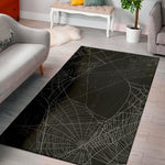 Halloween Spider Web Print Area Rug