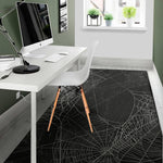 Halloween Spider Web Print Area Rug