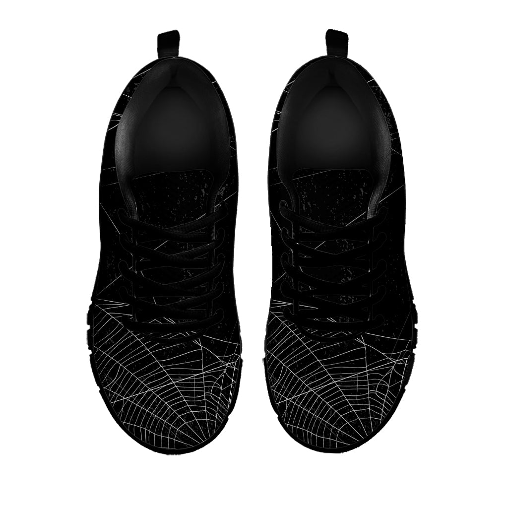 Halloween Spider Web Print Black Sneakers
