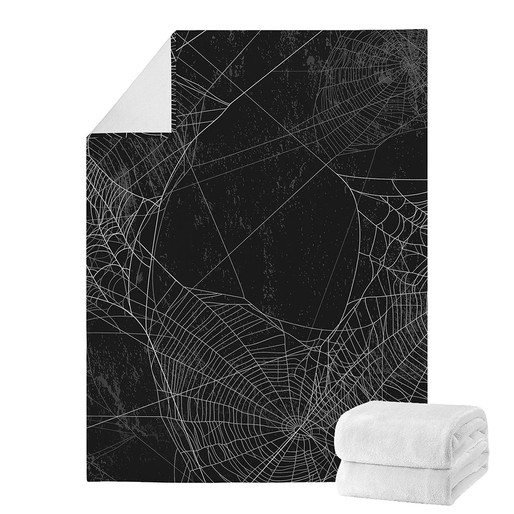 Halloween Spider Web Print Blanket