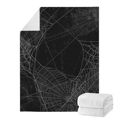 Halloween Spider Web Print Blanket