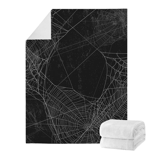 Halloween Spider Web Print Blanket