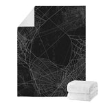 Halloween Spider Web Print Blanket