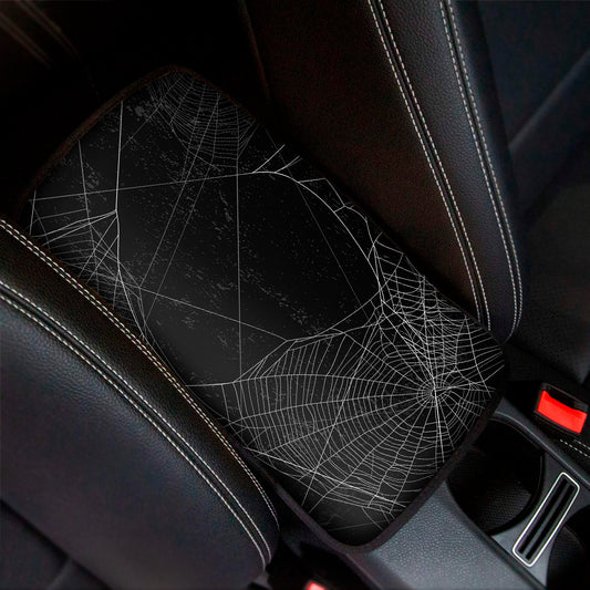 Halloween Spider Web Print Car Center Console Cover