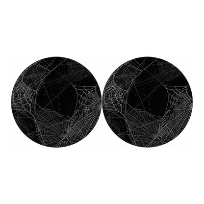 Halloween Spider Web Print Car Coasters