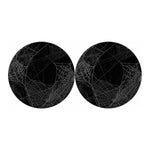 Halloween Spider Web Print Car Coasters