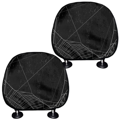 Halloween Spider Web Print Car Headrest Covers